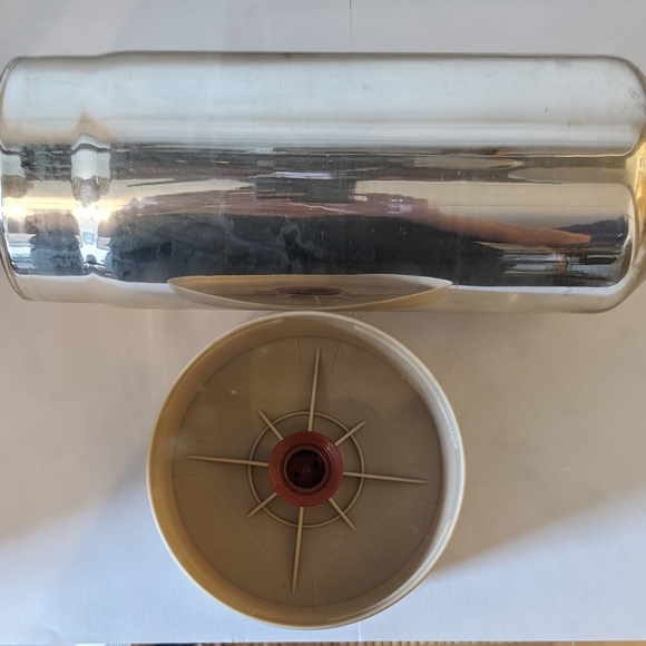 ALADDIN (1960's) Butterscotch Tartan Travel Thermos, Large Aladdin Thermos - Picture 4 of 10